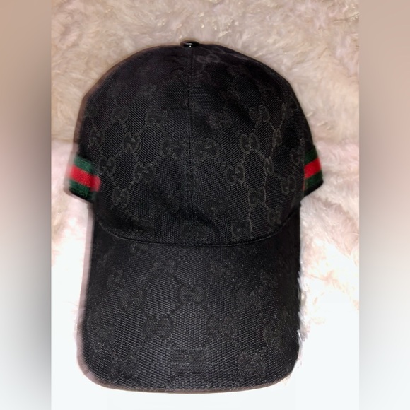 GUCCI ORIGINAL GG CANVAS BASEBALL HAT WITH WEB - Picture 4 of 9